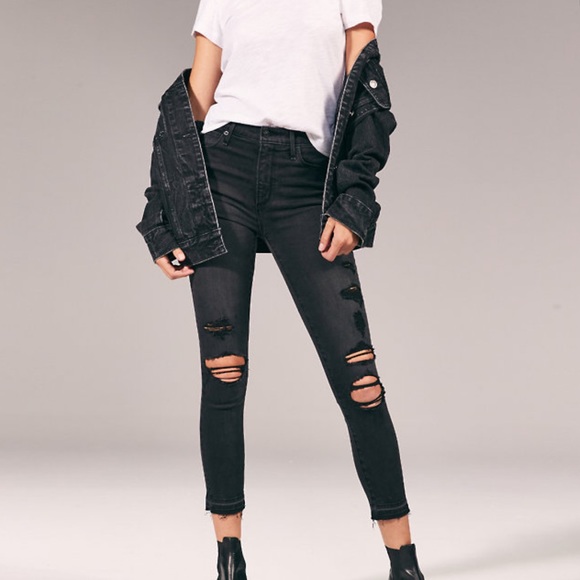 Abercrombie & Fitch Denim - Washed black jeans